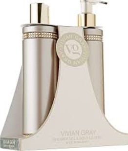 Picture of VIVIAN GRAY BROWN CRYSTAL LUXURY SHOWER GIFT SET